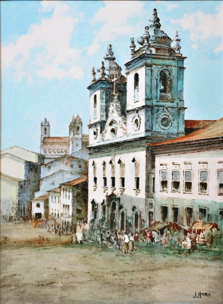 Desenho da Igreja Rosário dos Pretos - 1911 - Jayme Hora