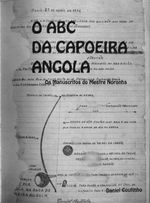 Capa do livro _O ABC da Capoeira Angola_ - Os Manuscritos do Mestre Noronha_
