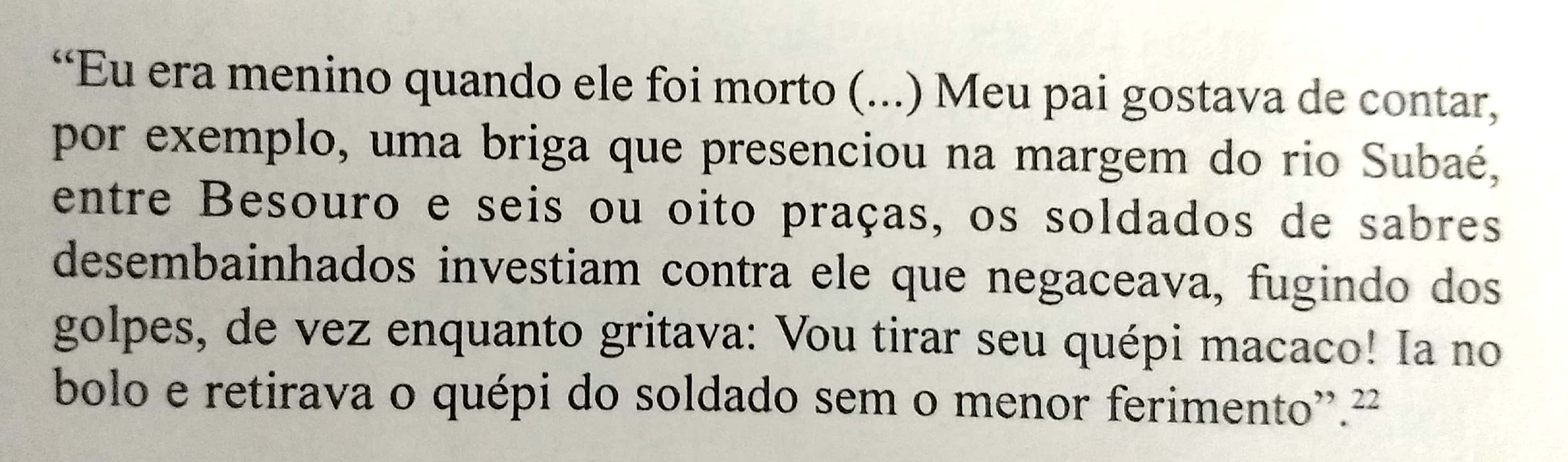 Relato sobre Besouro Preto - Livro de Antônio Liberac